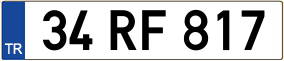 Trailer License Plate